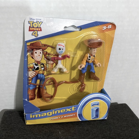 💥NEW💥Disney Pixar Toy Story 4: Forky & Woody - Picture 1 of 2